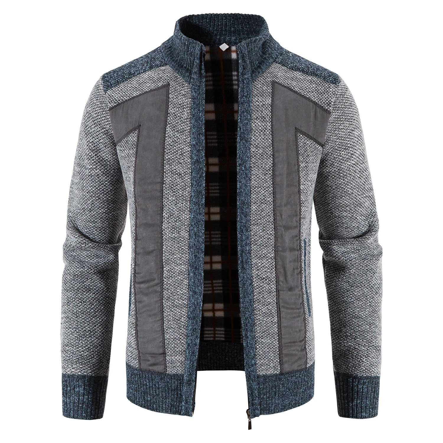 Elegant vest van gebreide stof met ritssluiting