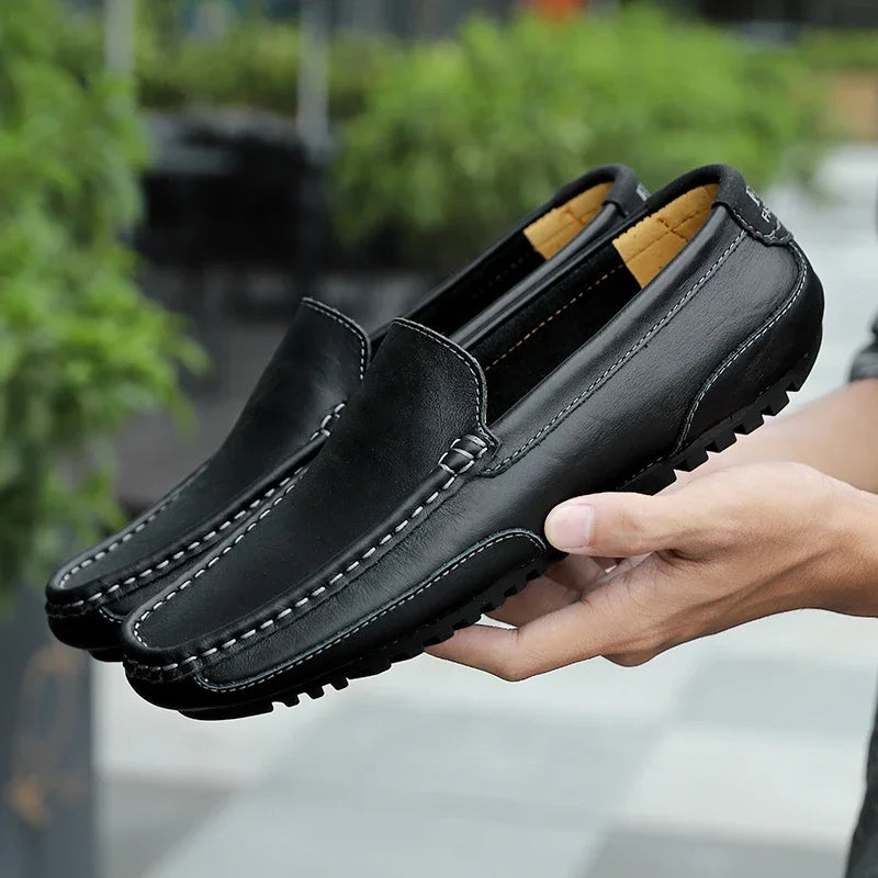 Vintage leer Loafers
