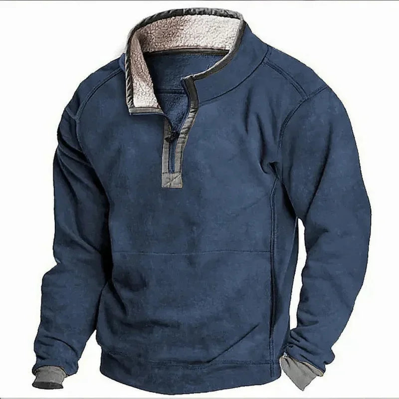 Fleece-trui met ritssluiting
