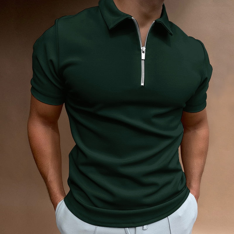 Polo met ritssluiting