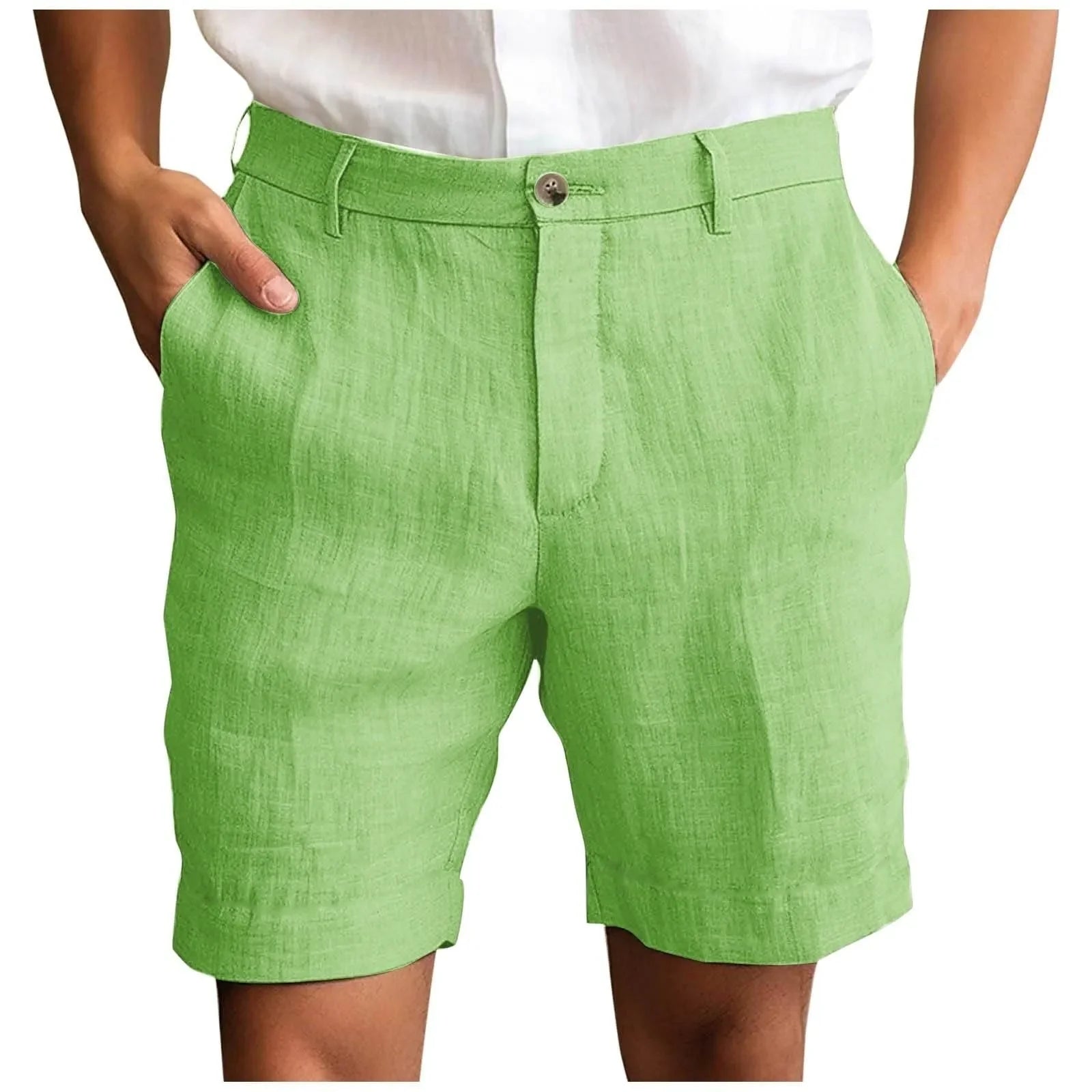 Elegante linnen korte broek