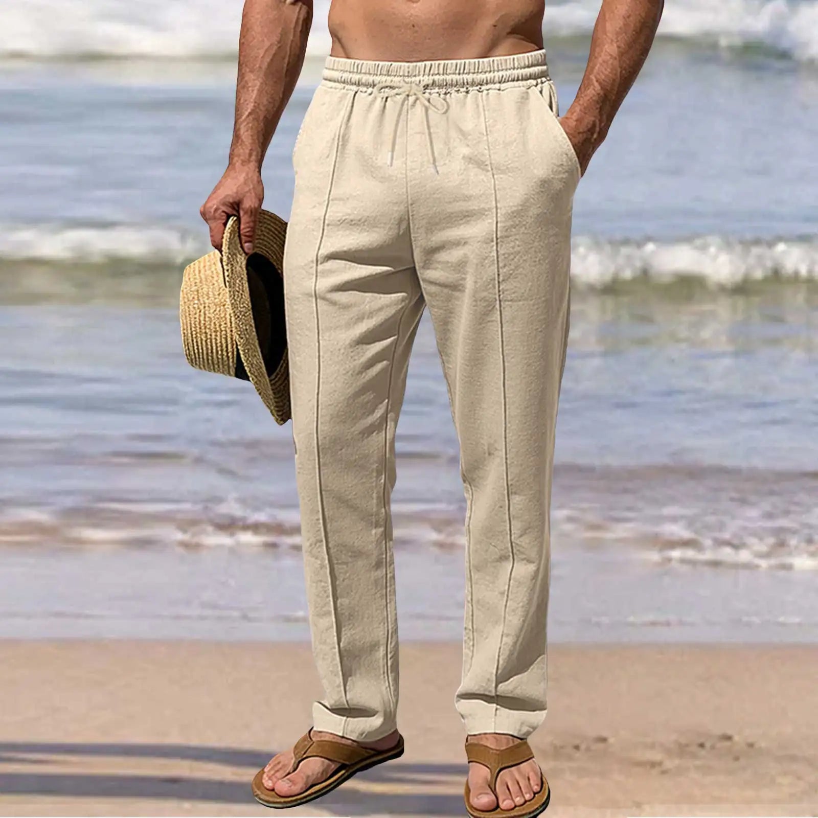 Elegante katoenen zomerbroek