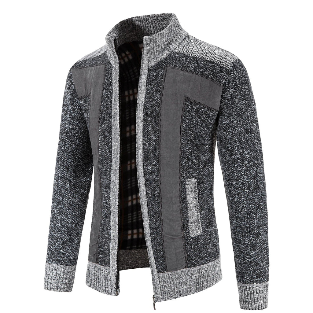Elegant vest van gebreide stof met ritssluiting