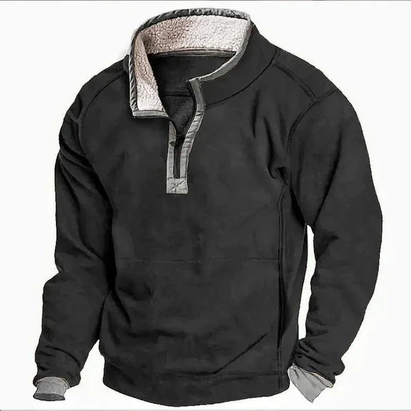 Fleece-trui met ritssluiting