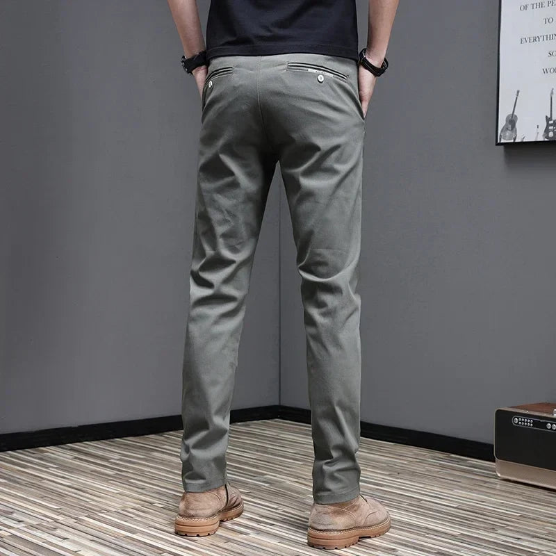 Casual katoenen broek