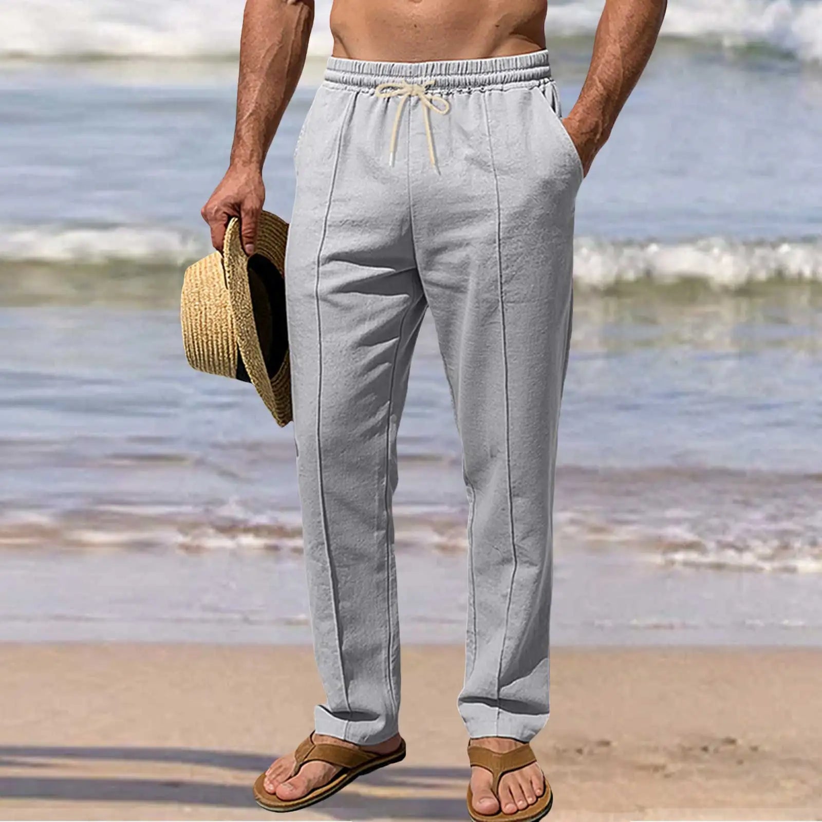 Elegante katoenen zomerbroek