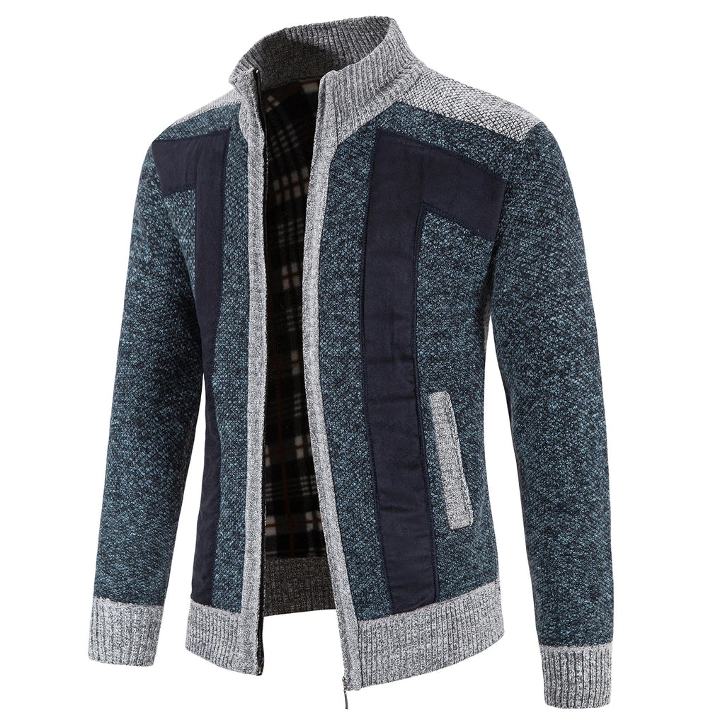 Elegant vest van gebreide stof met ritssluiting