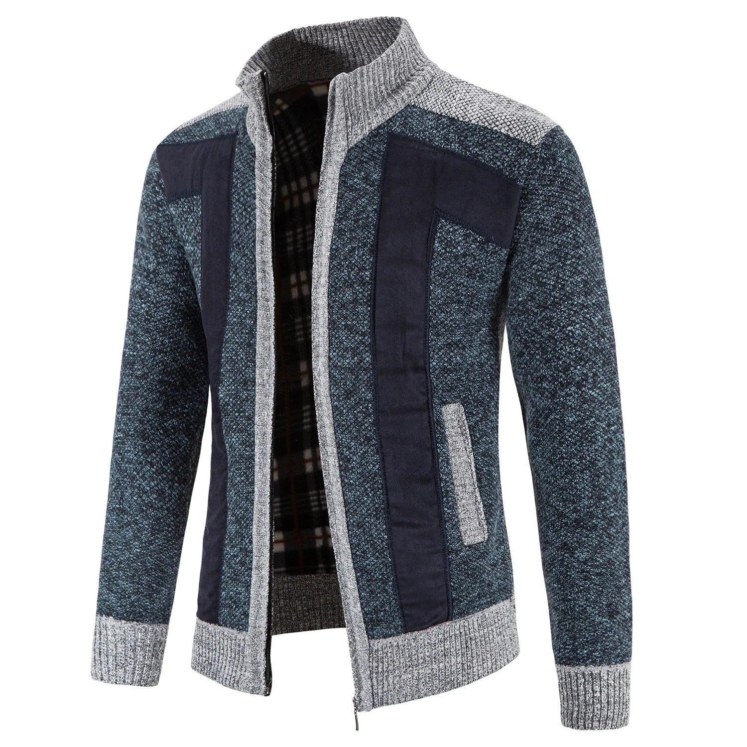 Elegant vest van gebreide stof met ritssluiting