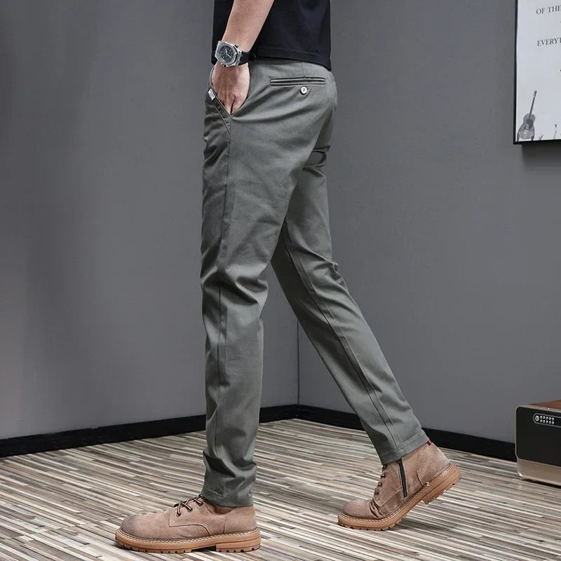 Casual katoenen broek