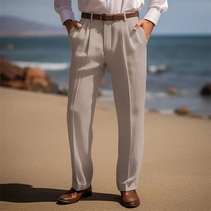 Elegante linnen broek