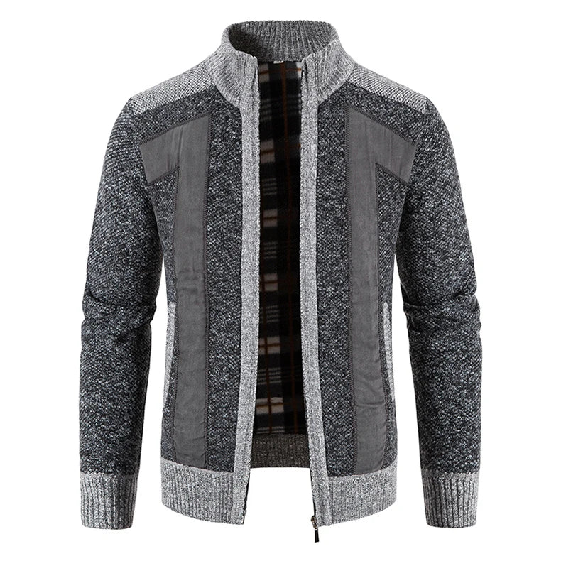 Elegant vest van gebreide stof met ritssluiting