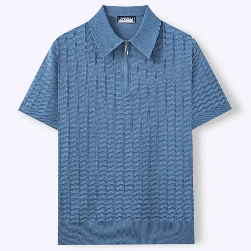 Elegant poloshirt met ritssluiting