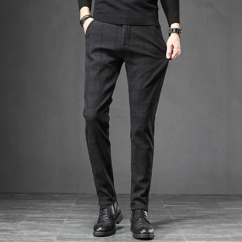 Casual broek met ruitjespatroon