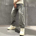 Jacquard-denimjeans