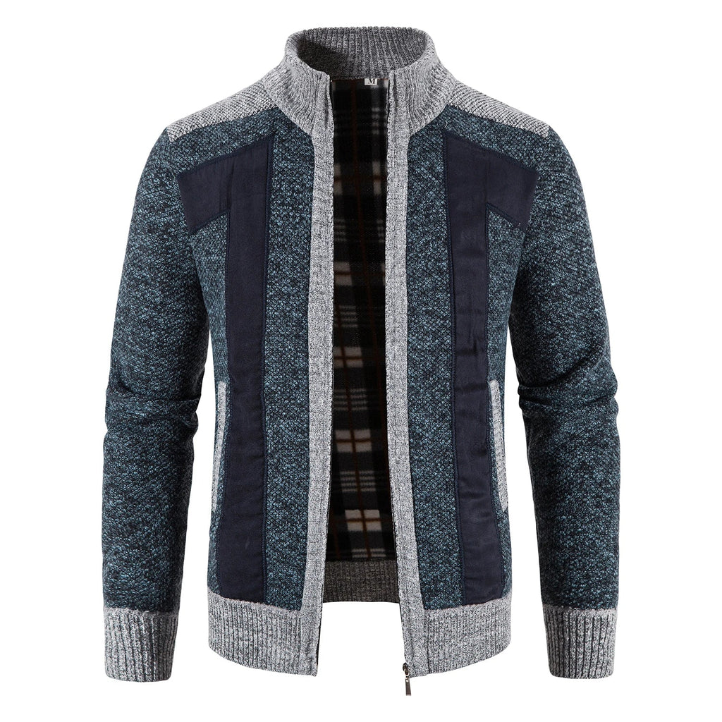 Elegant vest van gebreide stof met ritssluiting
