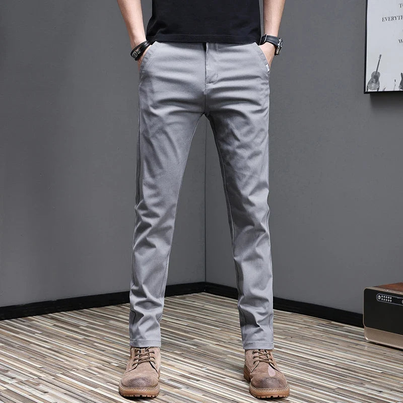 Casual katoenen broek
