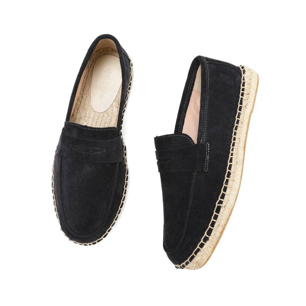 Elegante espadrilles van suède