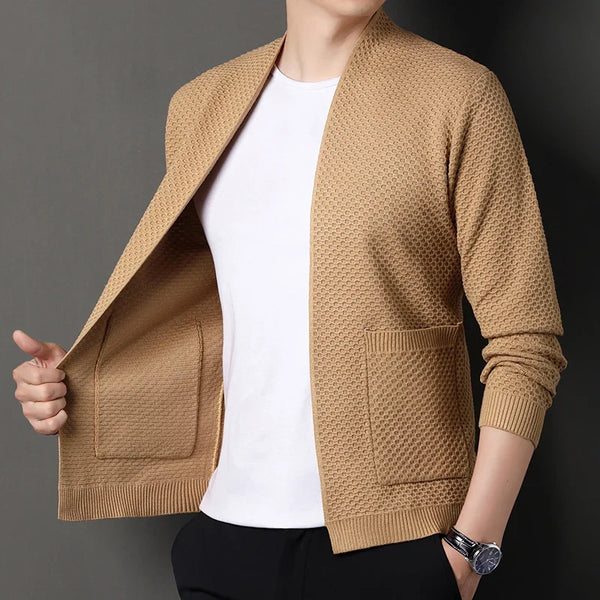 Hoogwaardige gebreide blazer
