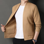 Hoogwaardige gebreide blazer
