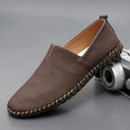 Santorini-leer Loafers