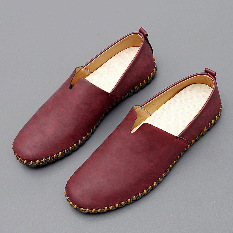 Santorini-leer Loafers