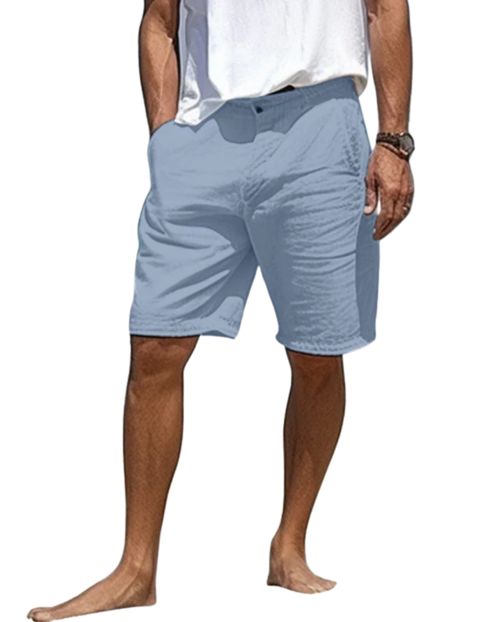 Elegante linnen korte broek
