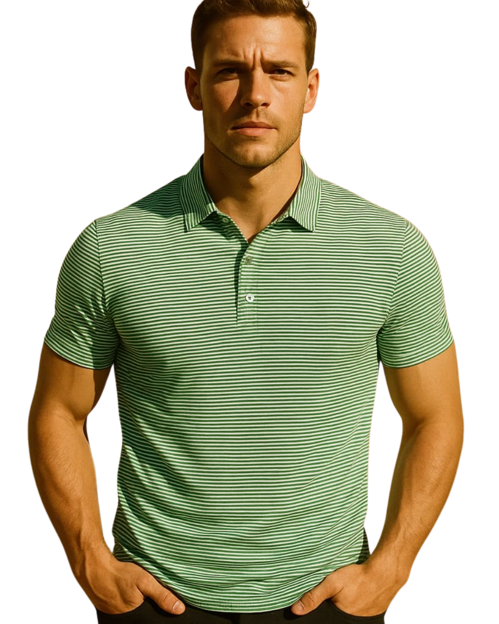 Gestreepte poloshirt