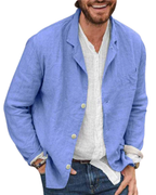 Casual katoenen blazer