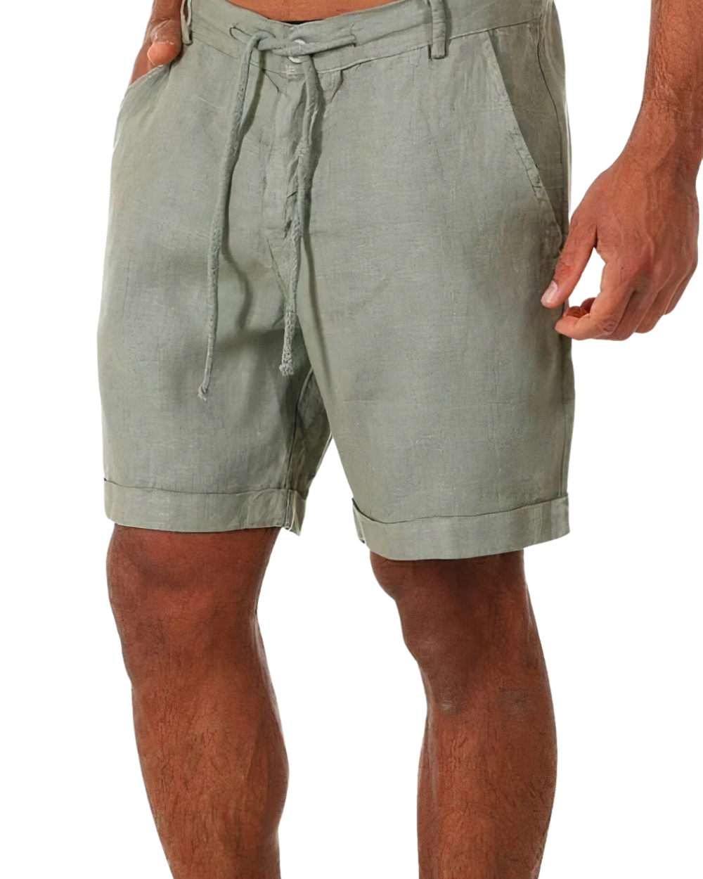 Zomerse linnen korte broek