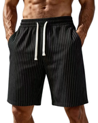 Elegante gestreepte korte broek