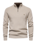 Luxe trui met ritssluiting