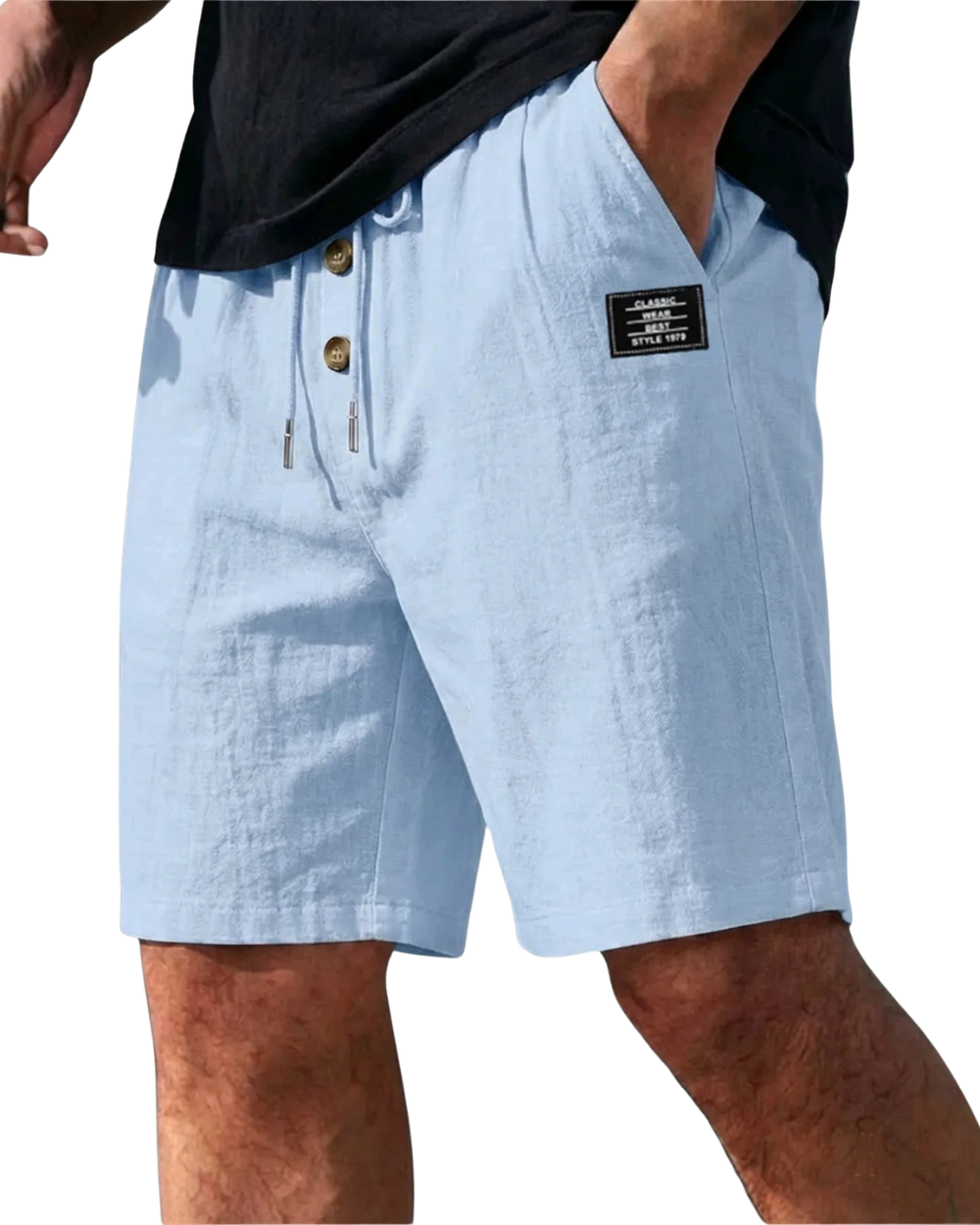 Elegante linnen korte broek