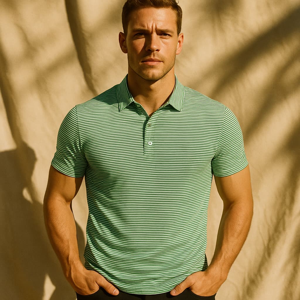 Gestreepte poloshirt