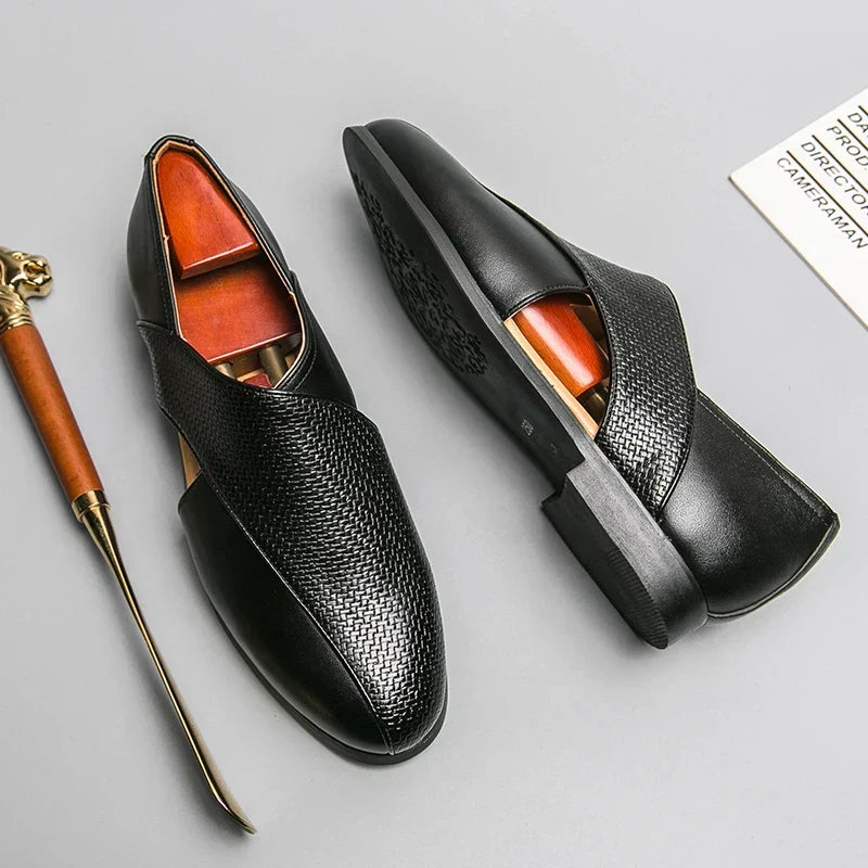 Vintage leer Loafers
