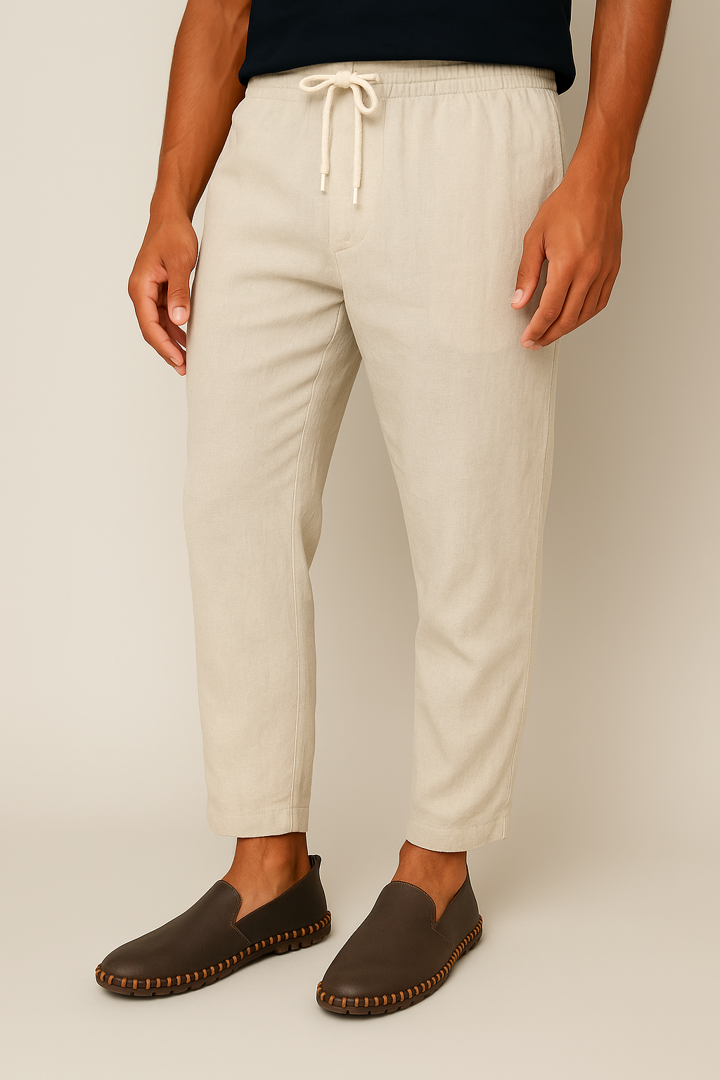Santorini-leer Loafers