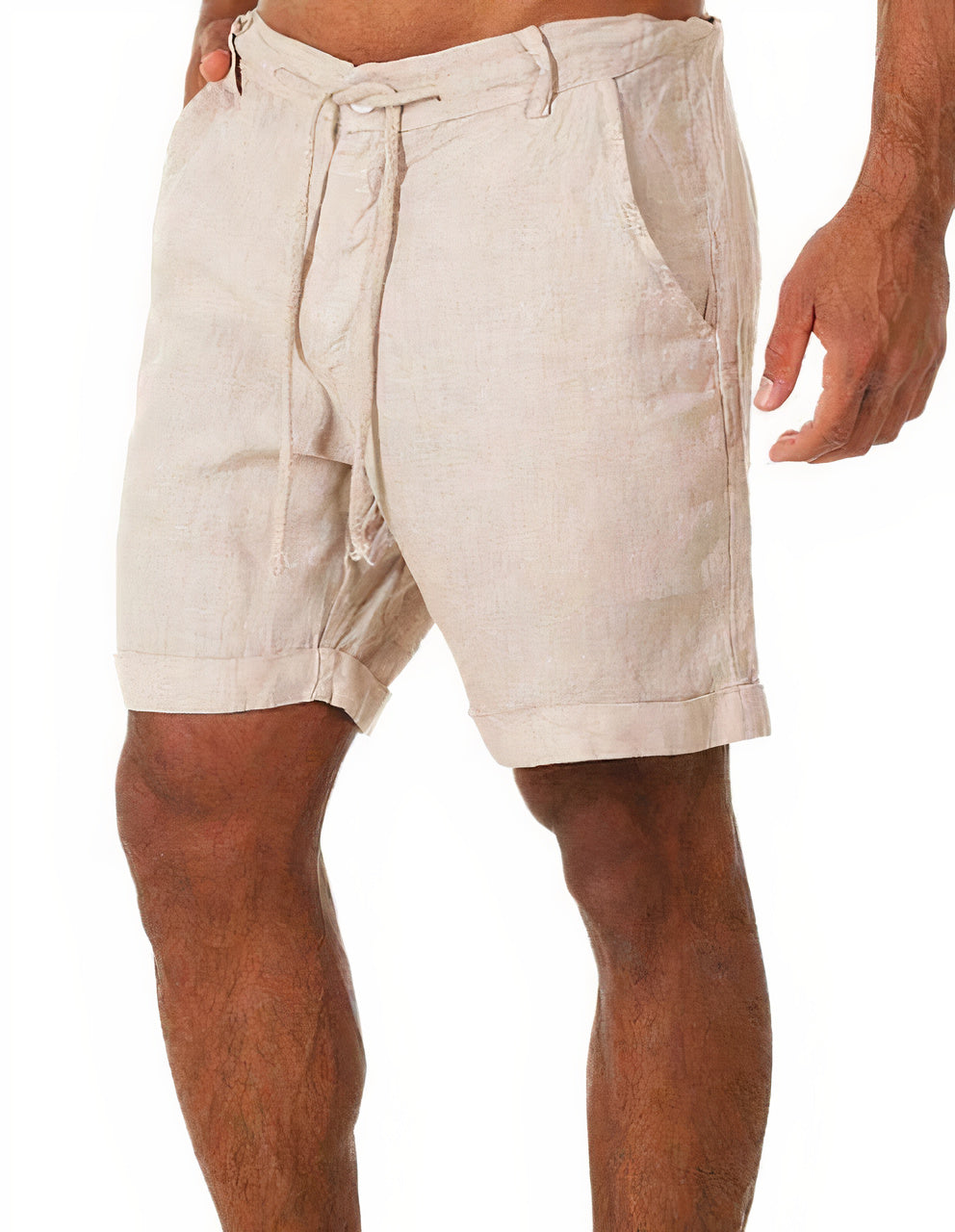 Zomerse linnen korte broek