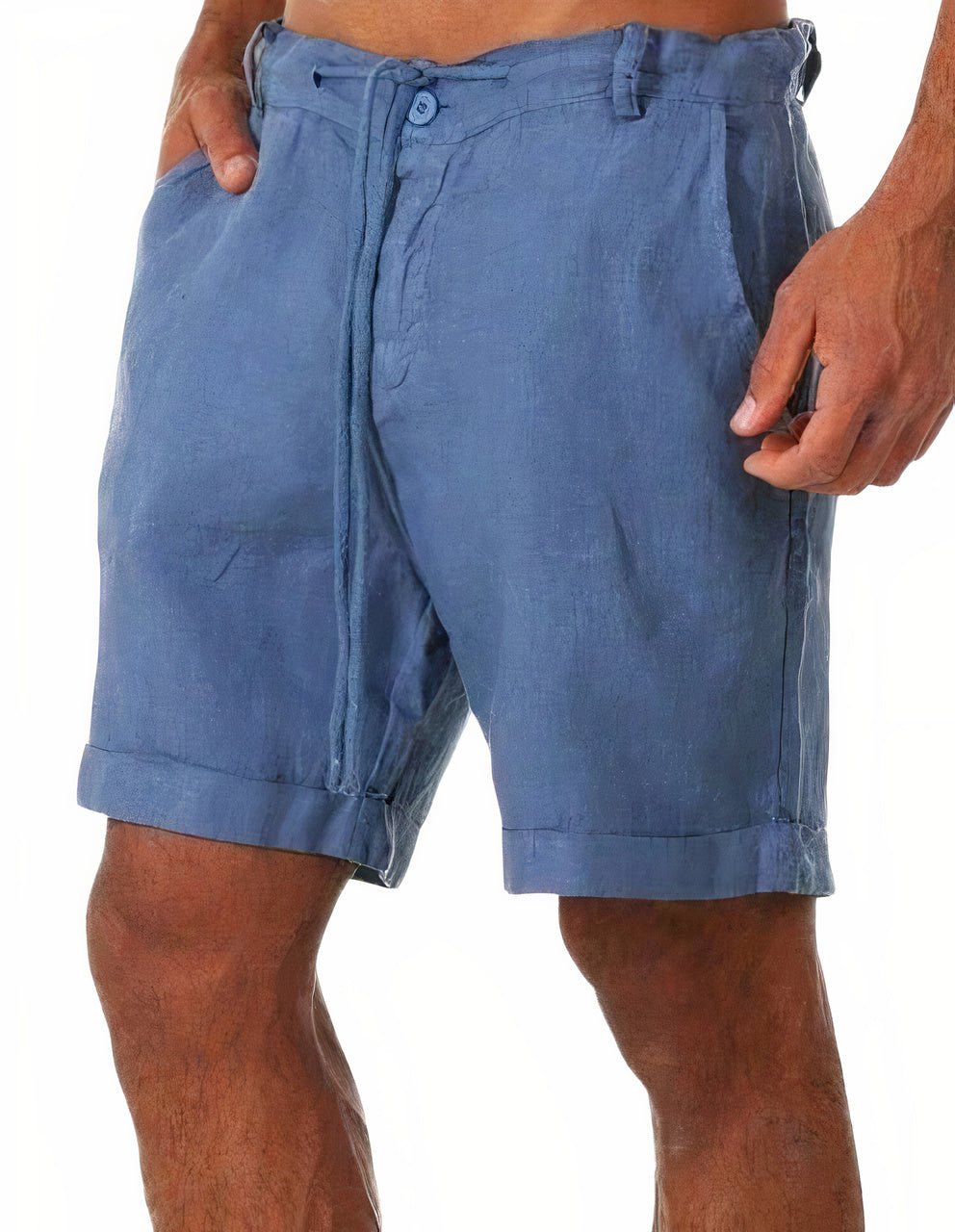 Zomerse linnen korte broek