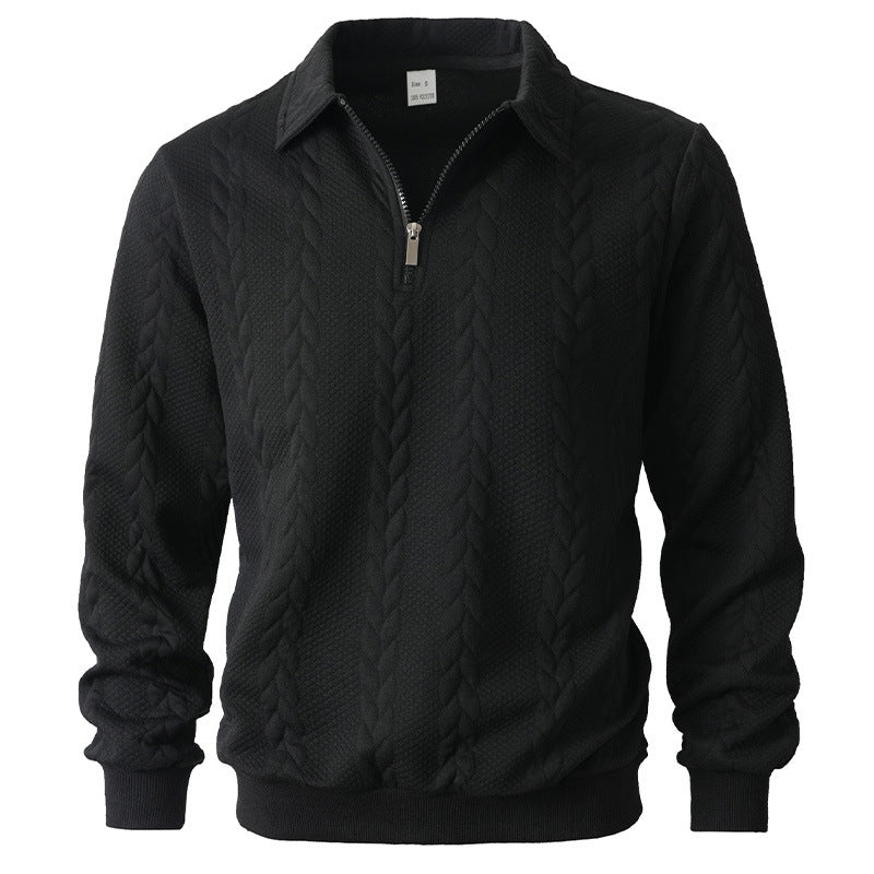 Elegante trui met patroon en ritssluiting