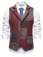 Elegant patchwork-vest