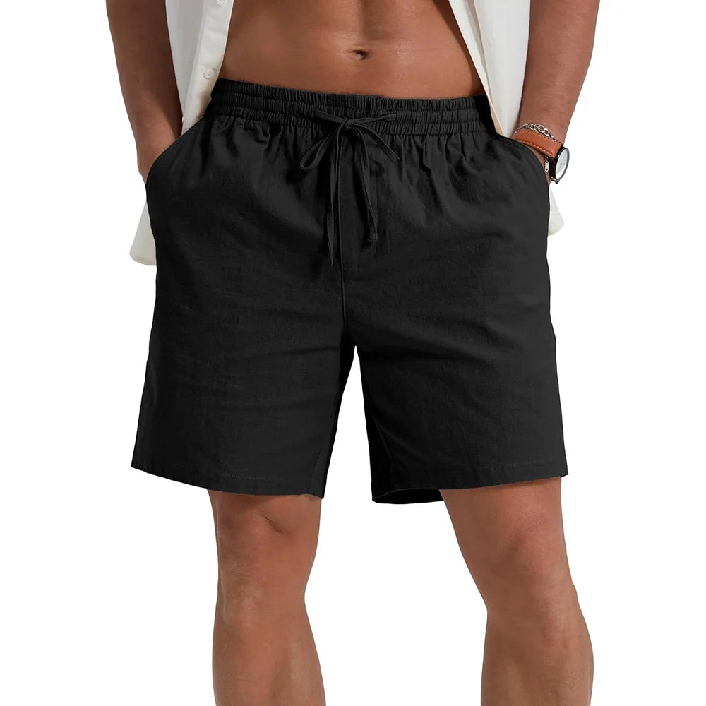 Elegante linnen korte broek