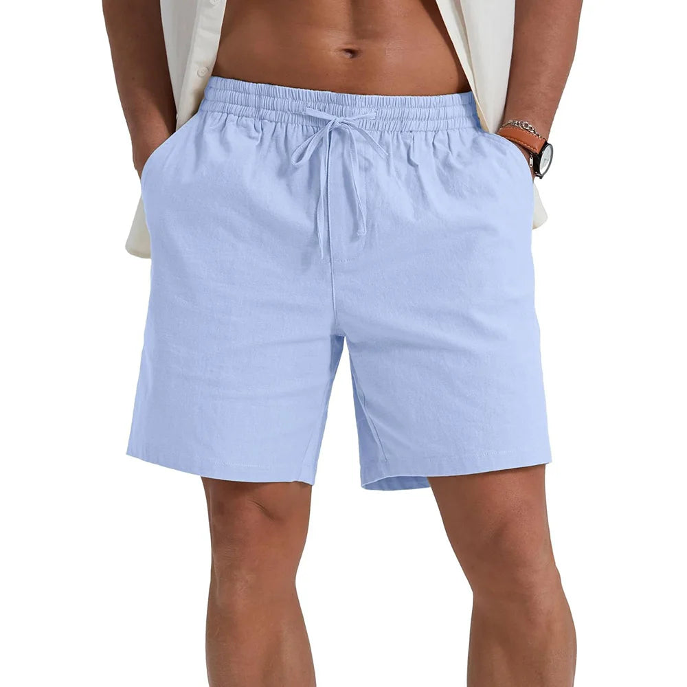 Elegante linnen korte broek