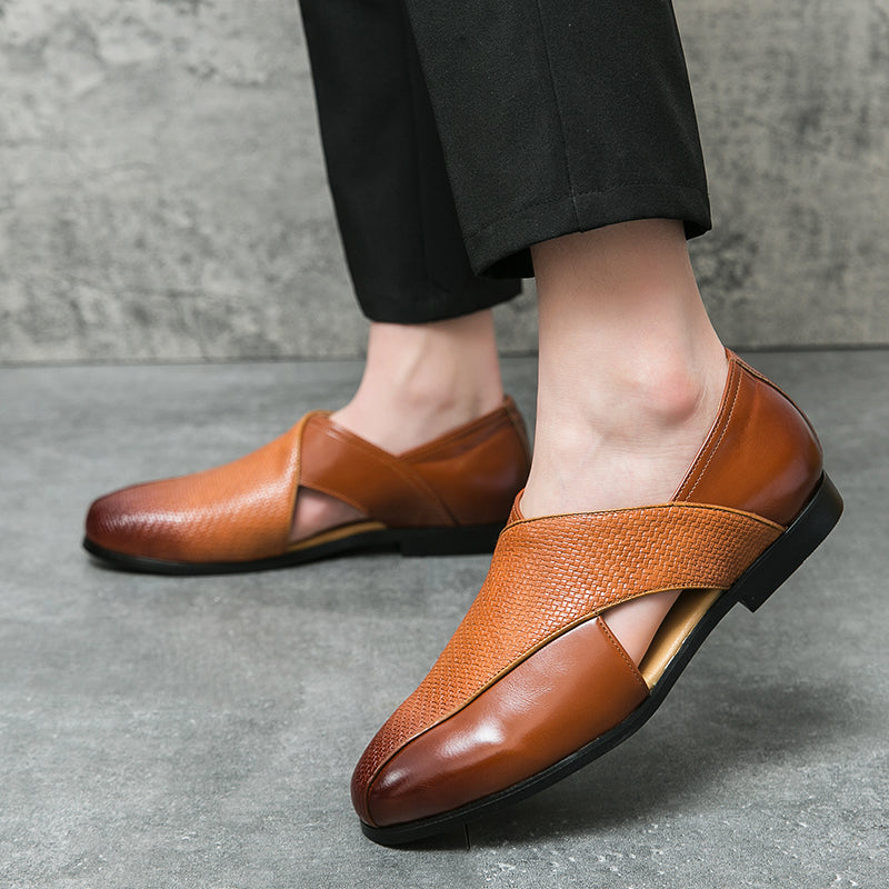 Vintage leer Loafers