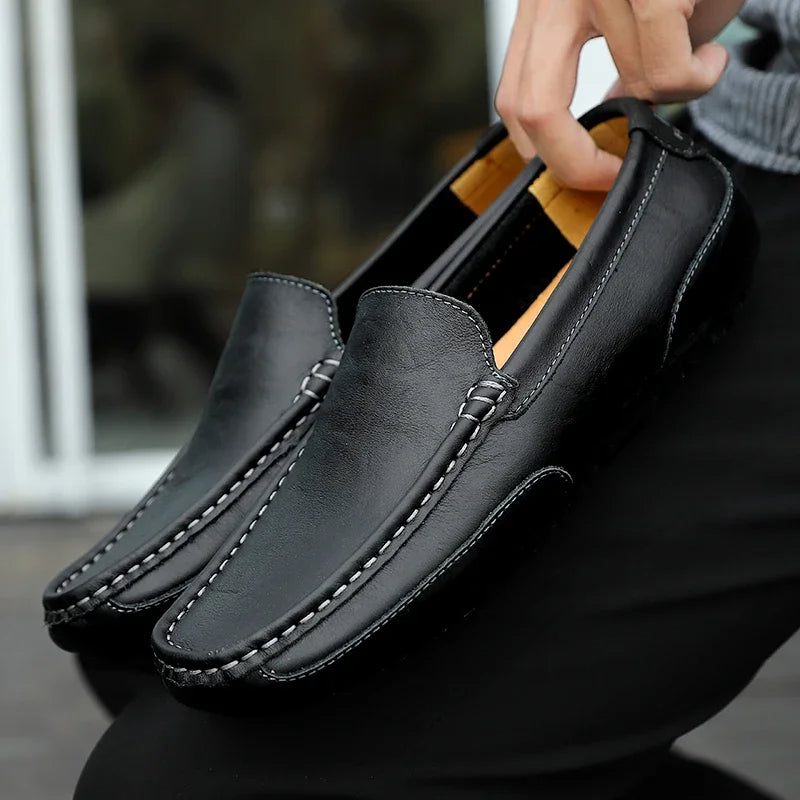 Vintage leer Loafers