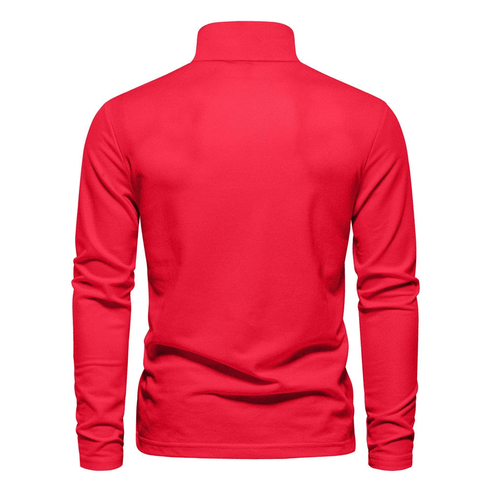 Casual poloshirt met lange mouwen