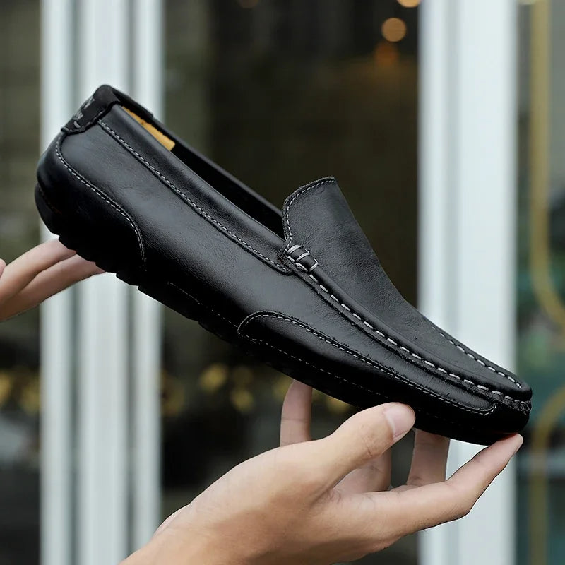 Vintage leer Loafers