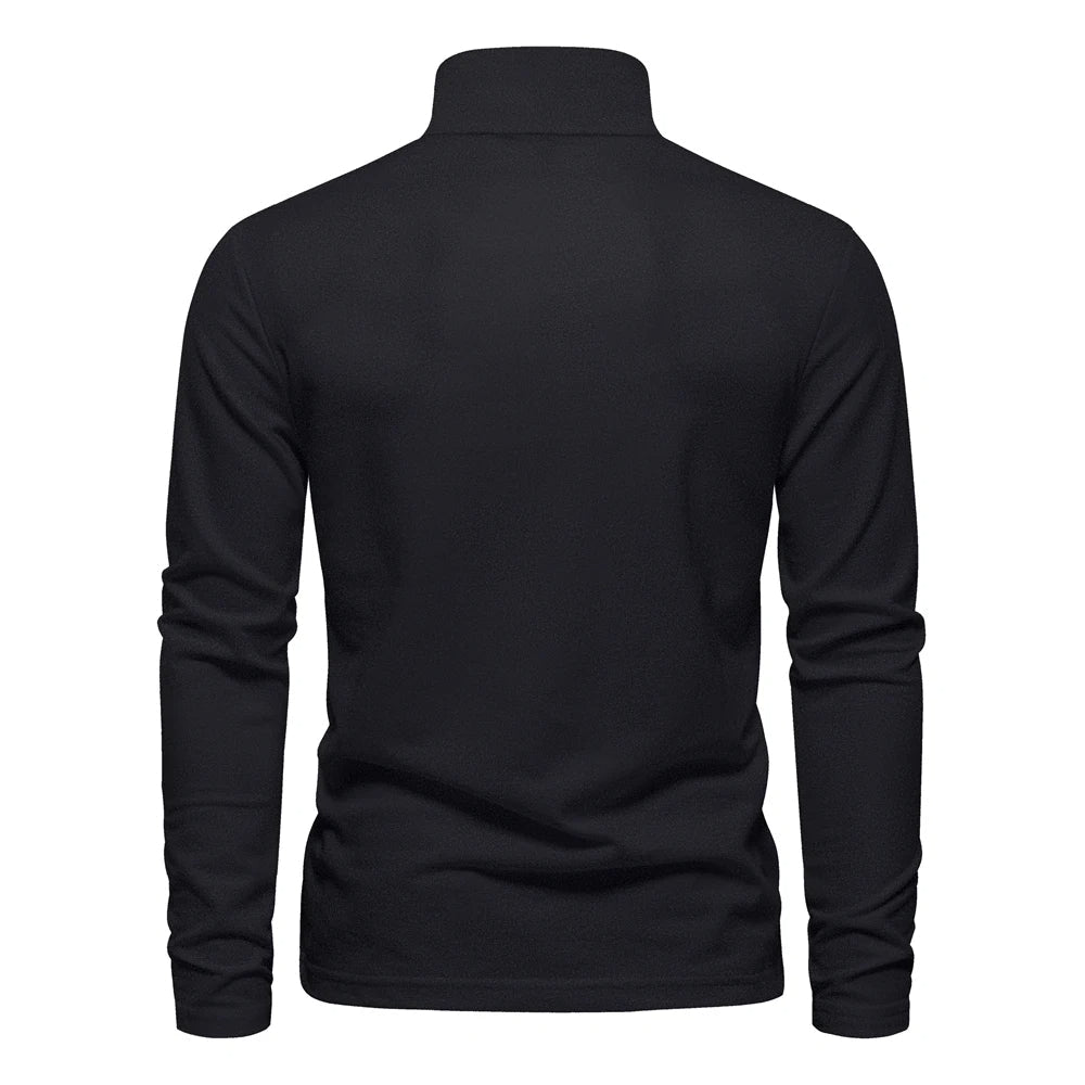 Casual poloshirt met lange mouwen