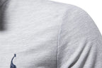 Casual poloshirt met lange mouwen