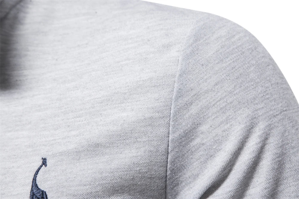 Casual poloshirt met lange mouwen