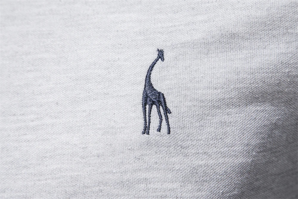 Casual poloshirt met lange mouwen