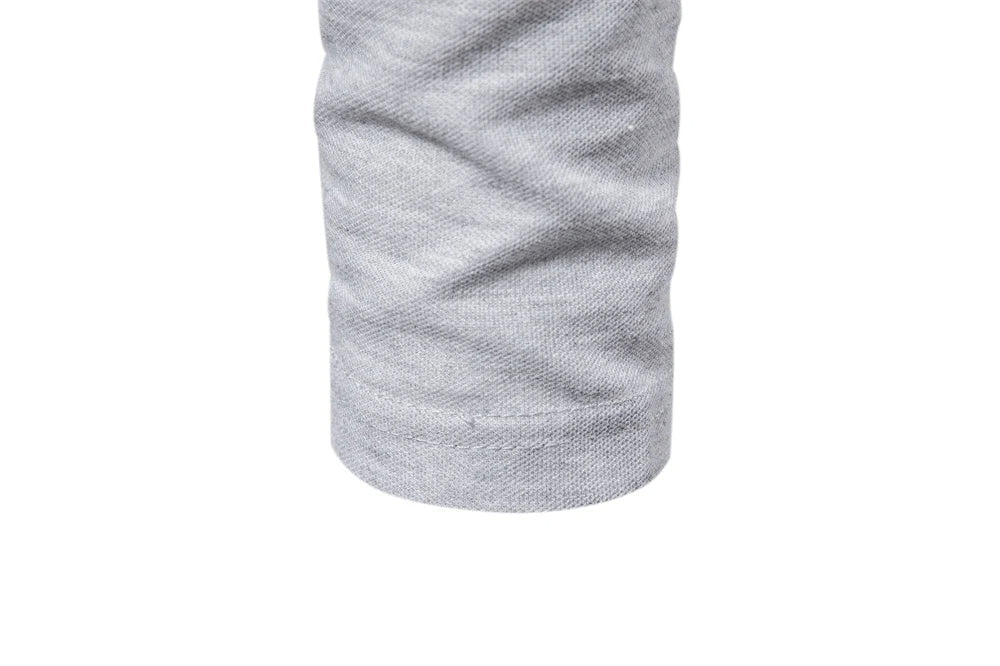 Casual poloshirt met lange mouwen